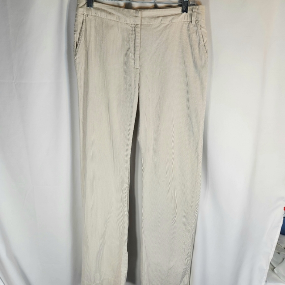Van Heusen Tan & White Pinstripe Pants Size 4 - Picture 1 of 9